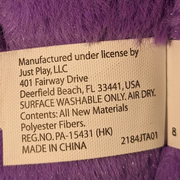 Vintage Care Bears Share Bear 13" Heart Lollipop Plush Purple Stuffed Animal Toy - Picture 10 of 10